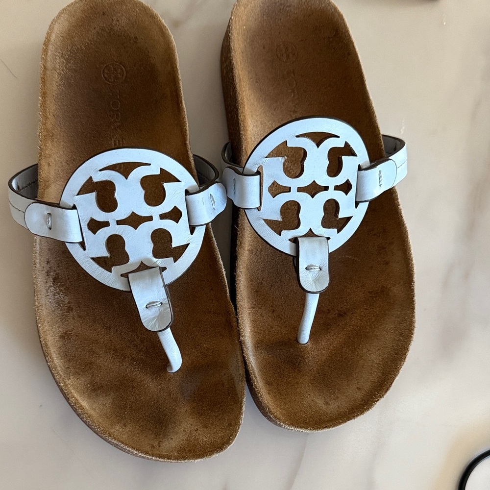 Tory Burch White Sandals